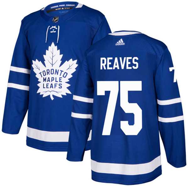 Mens Toronto Maple Leafs #75 Ryan Reaves Blue Stitched Jersey->toronto maple leafs->NHL Jersey